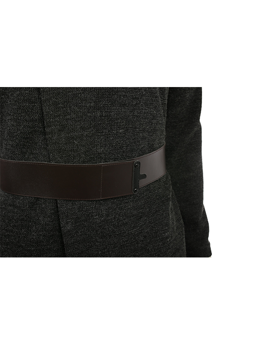 Star Wars The Last Jedi Luke Skywalker Black Cloak Suit Halloween Cosplay Accessories Belt And Glove