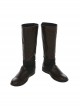 Star Wars The Last Jedi Luke Skywalker Black Cloak Suit Halloween Cosplay Accessories Boots And Binding Bands
