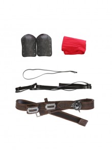 Assassin's Creed IV Black Flag Edward James Kenway Halloween Cosplay Accessories Belt Components And Red Waistband And Armguards