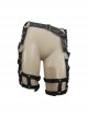 Punk Bronze Skull Rivets Decorated Leather Leg Loop