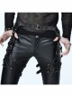 Punk Bronze Skull Rivets Decorated Leather Leg Loop