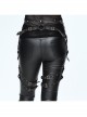 Punk Bronze Skull Rivets Decorated Leather Leg Loop