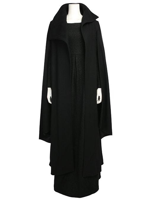 Star Wars The Last Jedi Leia Organa Solo Halloween Cosplay Costume Black Coat