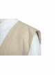 Star Wars The Last Jedi Luke Skywalker Khaki Cloak Suit Halloween Cosplay Costume Khaki Vest And Shawl Straps