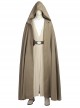 Star Wars The Last Jedi Luke Skywalker Khaki Cloak Suit Halloween Cosplay Costume Khaki Cloak