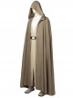 Star Wars The Last Jedi Luke Skywalker Khaki Cloak Suit Halloween Cosplay Costume Khaki Cloak