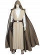 Star Wars The Last Jedi Luke Skywalker Khaki Cloak Suit Halloween Cosplay Costume Khaki Cloak