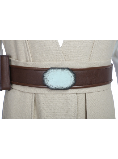 Star Wars The Last Jedi Luke Skywalker Khaki Cloak Suit Halloween Cosplay Accessories Girdle And Waistband
