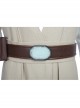 Star Wars The Last Jedi Luke Skywalker Khaki Cloak Suit Halloween Cosplay Accessories Girdle And Waistband