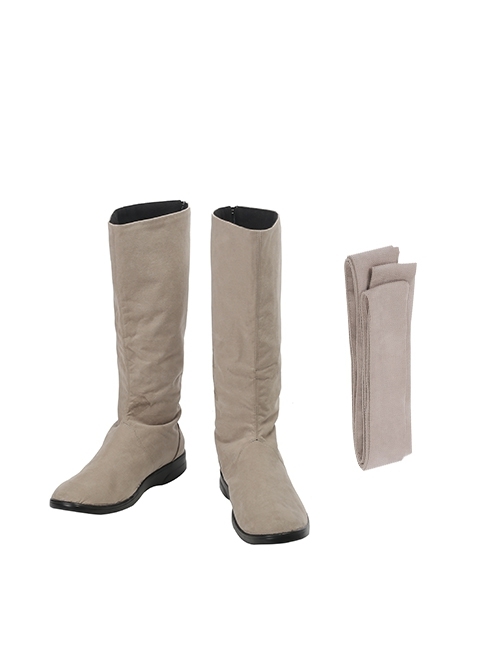 Star Wars The Last Jedi Luke Skywalker Khaki Cloak Suit Halloween Cosplay Accessories Khaki Boots And Binding Bands