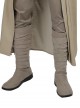 Star Wars The Last Jedi Luke Skywalker Khaki Cloak Suit Halloween Cosplay Accessories Khaki Boots And Binding Bands