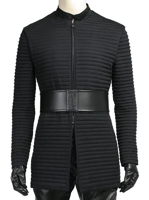 Star Wars The Last Jedi Kylo Ren Black Cloak Suit Halloween Cosplay Costume Vest