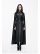 Gothic Adjustable Black Hand-embroidery Leather Corset