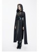 Gothic Adjustable Black Hand-embroidery Leather Corset