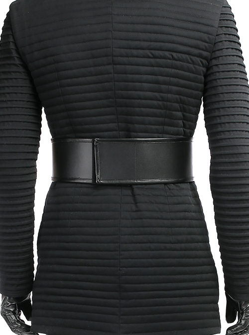 Star Wars The Last Jedi Kylo Ren Black Cloak Suit Halloween Cosplay Accessories Black Girdle