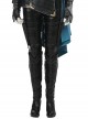 Thor Ragnarok Valkyrie Black Battle Suit Halloween Cosplay Costume Black Trousers