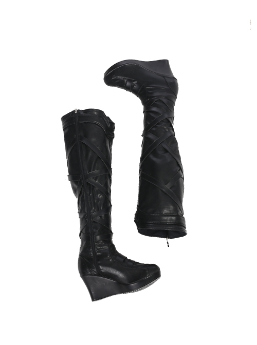 Thor Ragnarok Valkyrie Black Battle Suit Halloween Cosplay Accessories Black Boots