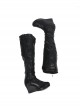 Thor Ragnarok Valkyrie Black Battle Suit Halloween Cosplay Accessories Black Boots