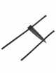 Thor Ragnarok Valkyrie Black Battle Suit Halloween Cosplay Accessories Belt And Scabbards