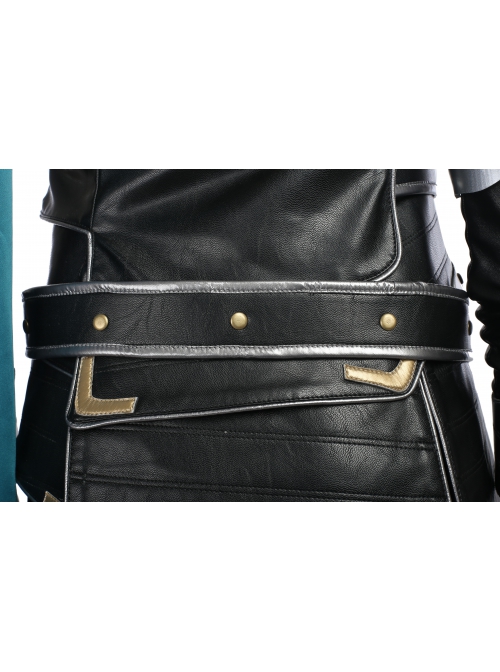 Thor Ragnarok Valkyrie Black Battle Suit Halloween Cosplay Accessories Belt And Scabbards