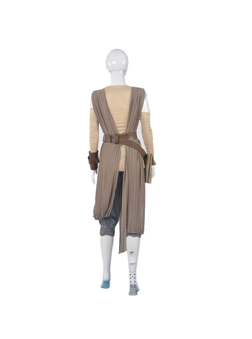 Star Wars The Force Awakens Rey Skywalker Cosplay Jedi Knight Costume Full Set