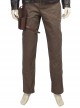 Star Wars The Last Jedi Poe Dameron Halloween Cosplay Costume Brown Trousers