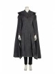 Game Of Thrones Season 7 Dragon Mother Daenerys Targaryen Black Dress Set Halloween Cosplay Costume Dress And Shawl And Cloak