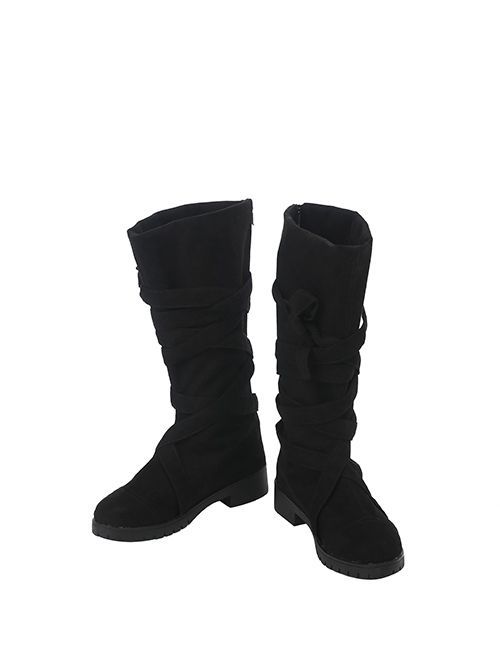 Game Of Thrones Season 7 Dragon Mother Daenerys Targaryen Black Dress Set Halloween Cosplay Accessories Black Boots