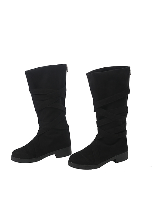 Game Of Thrones Season 7 Dragon Mother Daenerys Targaryen Black Dress Set Halloween Cosplay Accessories Black Boots