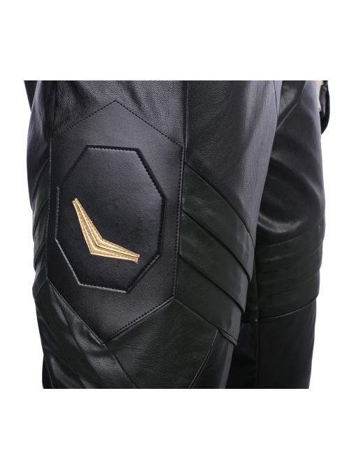 Thor Ragnarok Loki Battle Suit Halloween Cosplay Costume Black Trousers