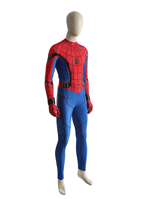 Spider-Man Homecoming Spider-Man Peter Parker Halloween Cosplay Costume Bodysuit