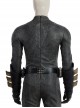 Justice League Batman Bruce Wayne Battle Suit Halloween Cosplay Costume Black Top