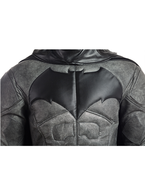 Justice League Batman Bruce Wayne Battle Suit Halloween Cosplay Costume Black Top