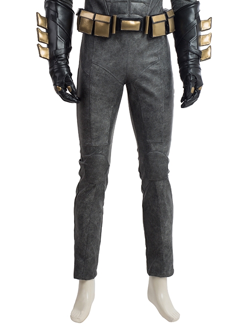 Justice League Batman Bruce Wayne Battle Suit Halloween Cosplay Costume Black Trousers
