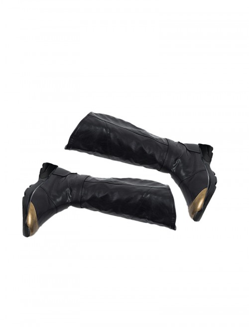 Justice League Batman Bruce Wayne Battle Suit Halloween Cosplay Accessories Black Boots