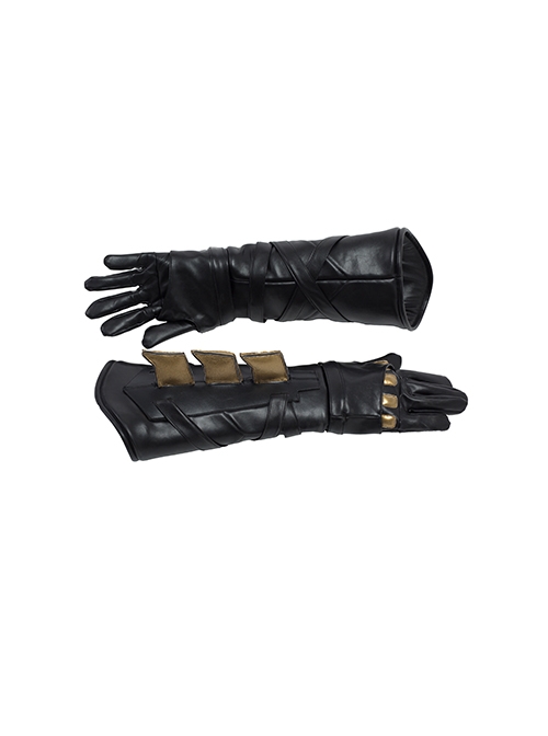 Justice League Batman Bruce Wayne Battle Suit Halloween Cosplay Accessories Black Gloves