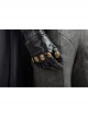 Justice League Batman Bruce Wayne Battle Suit Halloween Cosplay Accessories Black Gloves