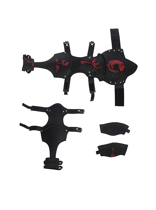 Thor Ragnarok Thor Odinson Black Vest Battle Suit Halloween Cosplay Accessories Black Wrist Guards