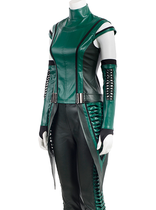 Guardians Of The Galaxy Vol 2 Mantis Halloween Cosplay Costume Green Top With Waistband