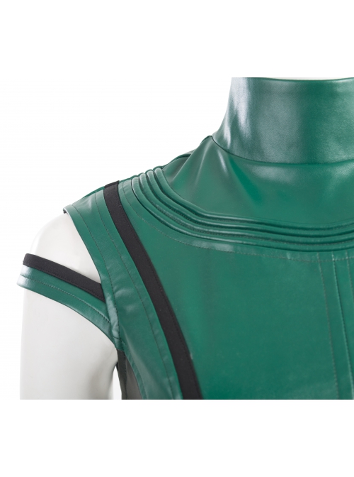 Guardians Of The Galaxy Vol 2 Mantis Halloween Cosplay Costume Green Top With Waistband