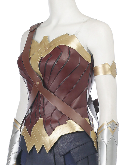 Justice League Wonder Woman Diana Prince Upgraded Version Halloween Cosplay Costume Top
