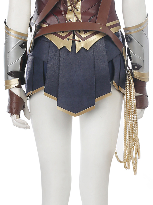 Justice League Wonder Woman Diana Prince Upgraded Version Halloween Cosplay Costume Skirt With Safety Pants