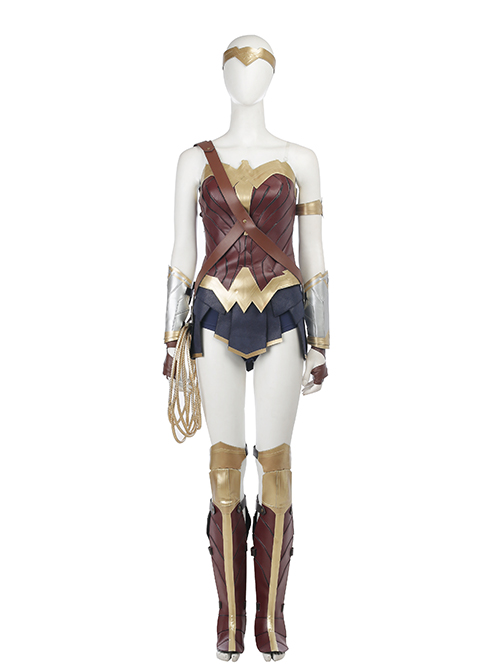 Justice League Wonder Woman Diana Prince Upgraded Version Halloween Cosplay Accessories Glove Binding Bands And Wrist Guards