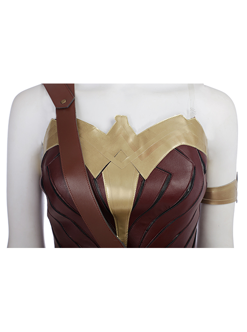 Justice League Wonder Woman Diana Prince Upgraded Version Halloween Cosplay Accessories Back Straps Components And Arm Guard With Rope