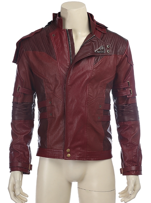 Guardians Of The Galaxy Vol 2 Star-Lord Peter Jason Quill Red Short Jacket Version Halloween Cosplay Costume Jacket