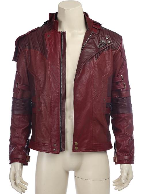 Guardians Of The Galaxy Vol 2 Star-Lord Peter Jason Quill Red Short Jacket Version Halloween Cosplay Costume Jacket
