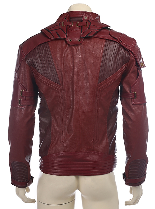 Guardians Of The Galaxy Vol 2 Star-Lord Peter Jason Quill Red Short Jacket Version Halloween Cosplay Costume Jacket
