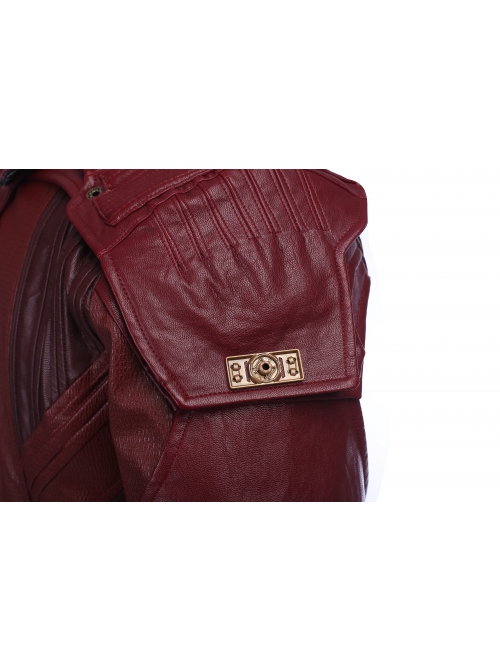 Guardians Of The Galaxy Vol 2 Star-Lord Peter Jason Quill Red Short Jacket Version Halloween Cosplay Costume Jacket