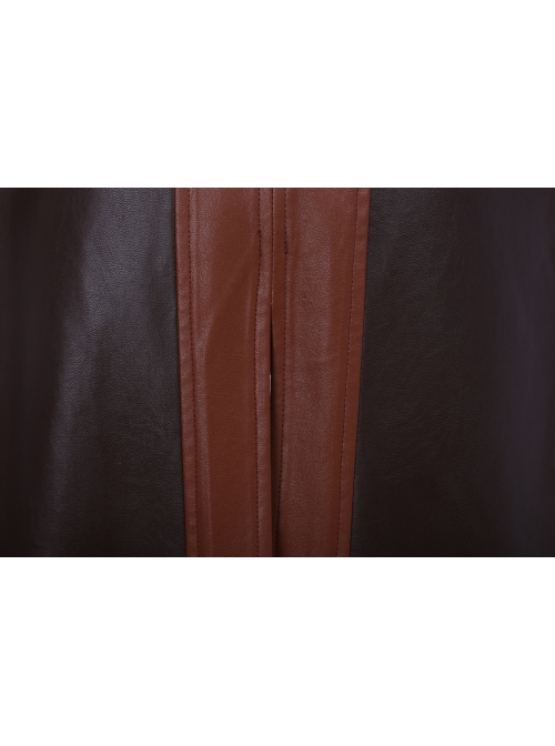 Guardians Of The Galaxy Vol 2 Gamora Battle Suit Halloween Cosplay Costume Brown Jacket