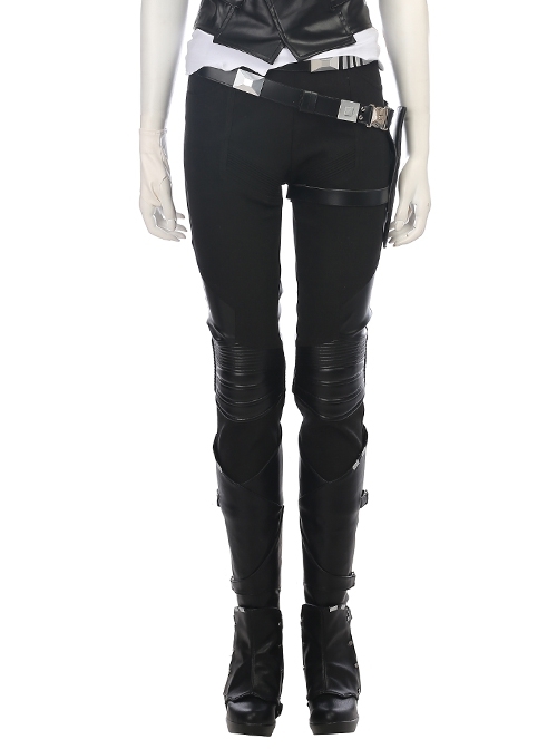 Guardians Of The Galaxy Vol 2 Gamora Battle Suit Halloween Cosplay Costume Black Trousers